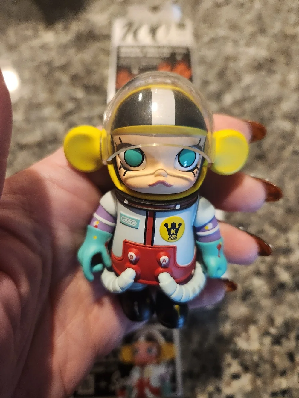 Pop Mart Mega Space Molly Series 1 Little Painter Molly Vinyl Blind Box Figure